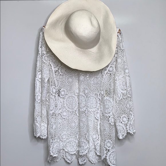 NWTs ACE OF SOMETHING Arlie Ivory Woven Hat - Picture 4 of 4